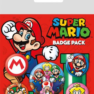 Super Mario badge pack